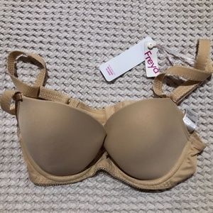 NWT Freya Deco Plunge T-Shirt Bra 28DD Nude